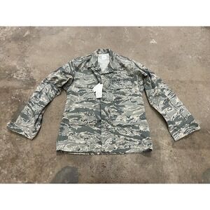U.S. Air Force Coat Mens 40R Green Camo Utility Military Cotton Nylon Ripstop